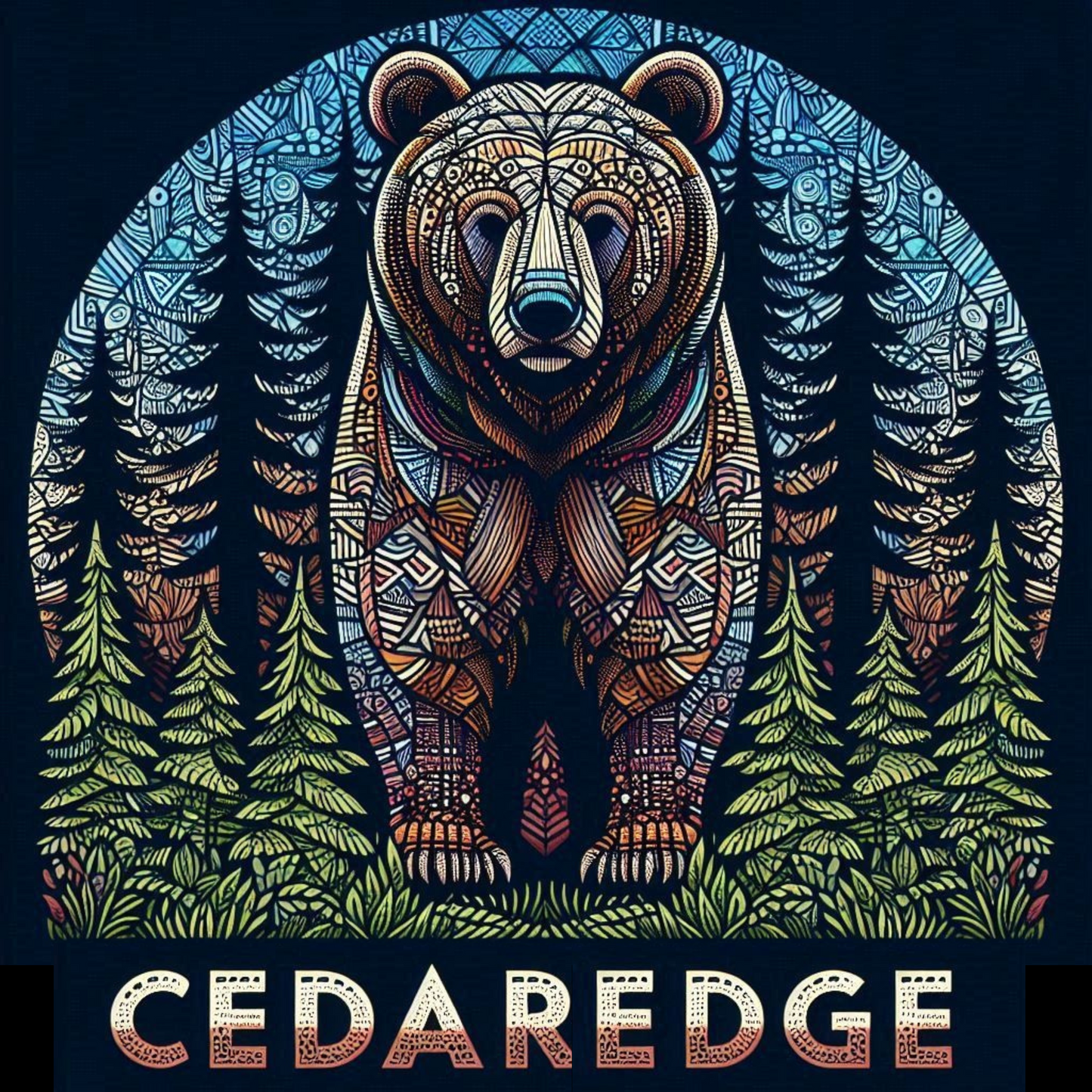 3.5" Cedaredge Bear Sticker