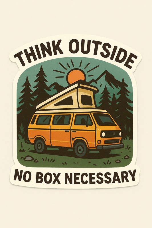 2" No box necessary Sticker