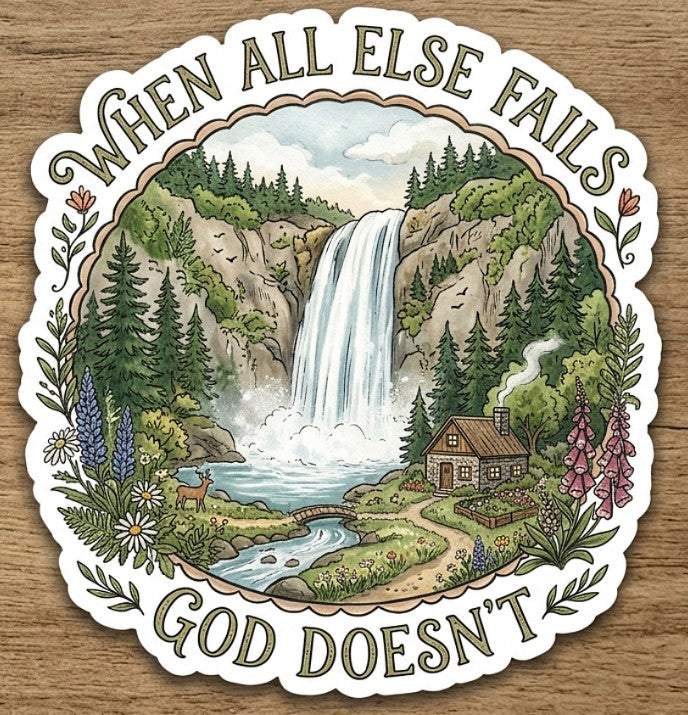2" When all else fails sticker