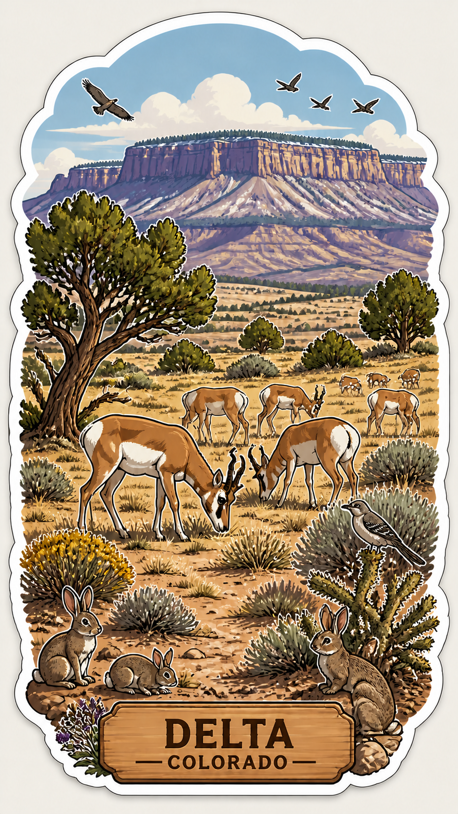 2" Delta Colorado Local Sticker