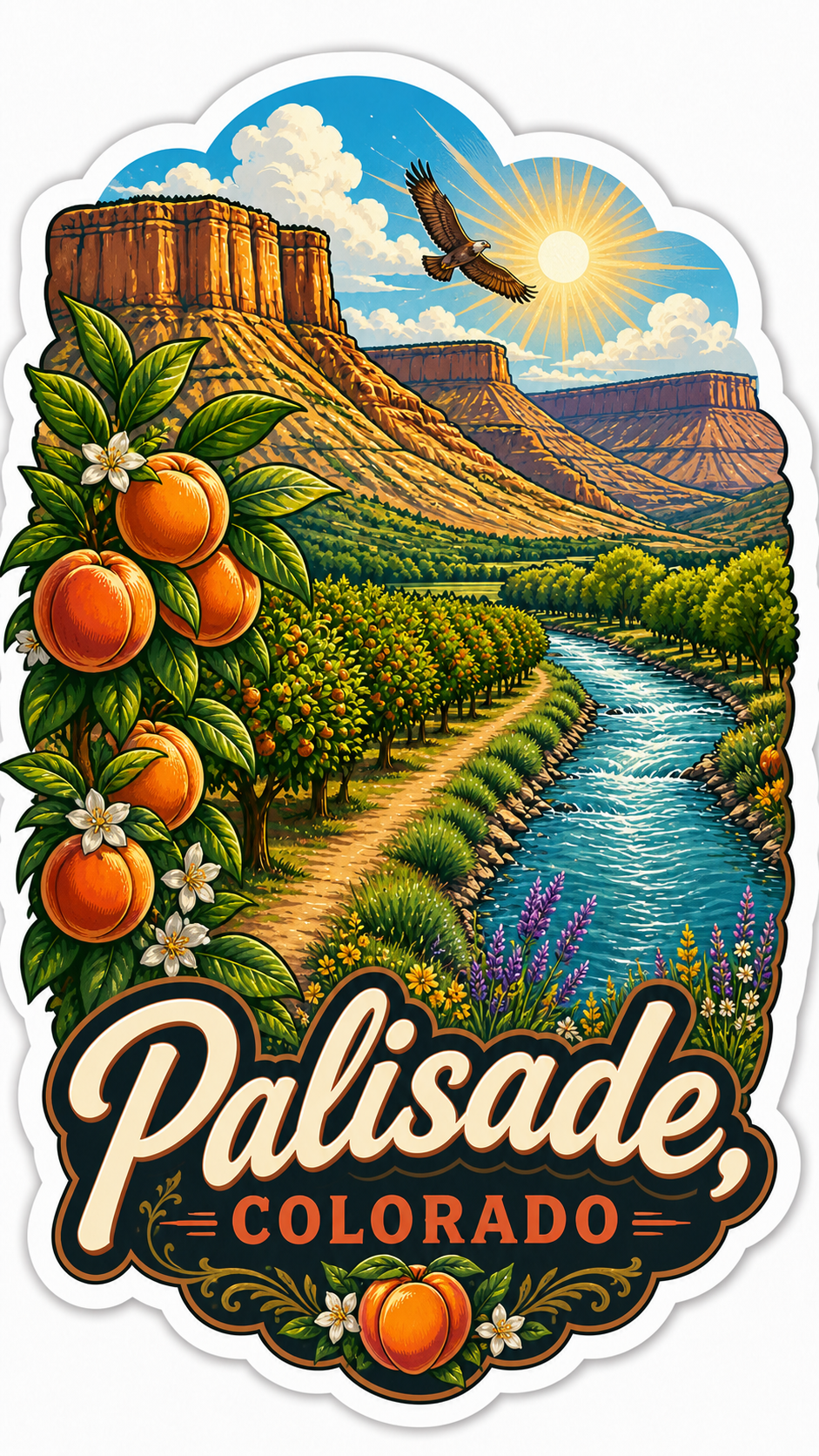 2" Palisade Colorado Local Sticker