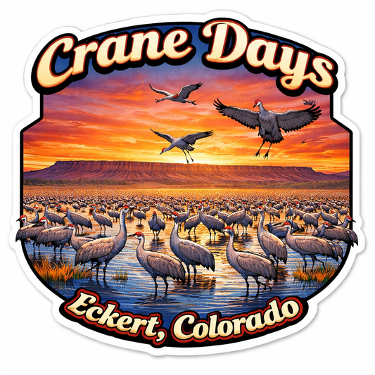 3.5" Eckert Crane Days Sticker